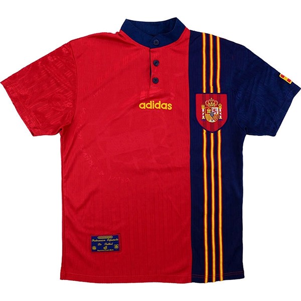 Camiseta España 1ª Retro 1996 Rojo